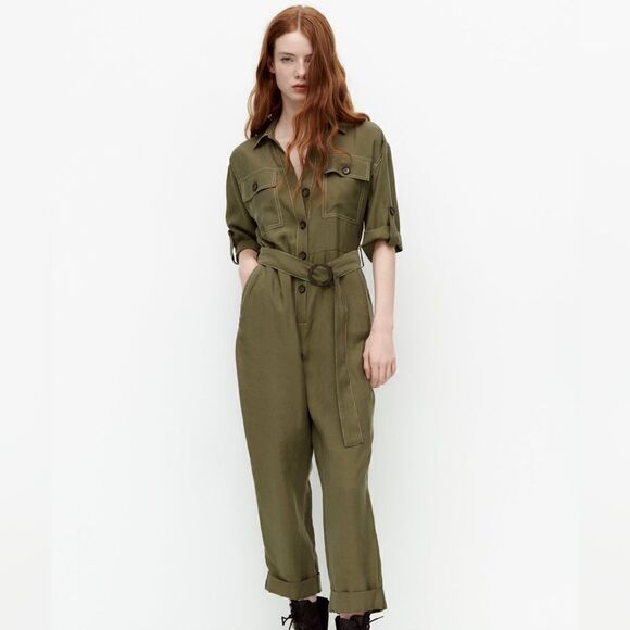 Zara Pants - Zara Jumpsuit With Stitching New